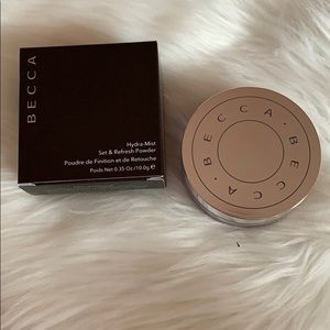 Becca hydra-mist setting powder